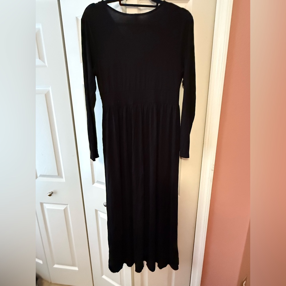 Women’s black empire waist maxi dress size extra large - Picture 4 of 7